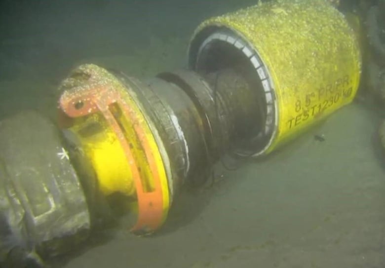 image of the broken connector that caused the spill